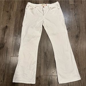 Levi's 515 Jeans Women's White Denim Classic Boot Cut Fit Mid Rise Size 14M Y2K